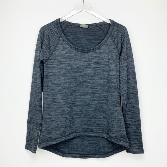 Athleta Tops - ATHLETA No Sweatin It Pullover Heather Gray Small